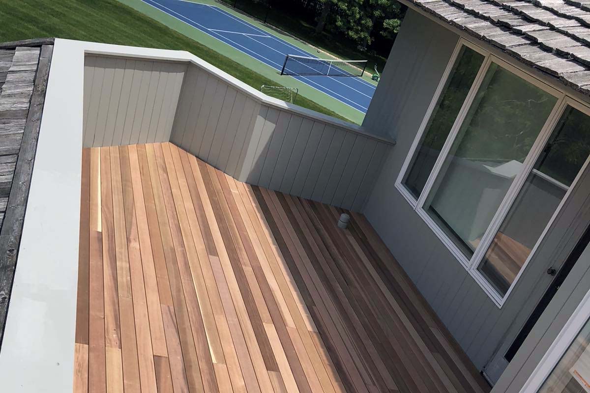 New Wood Deck With A View