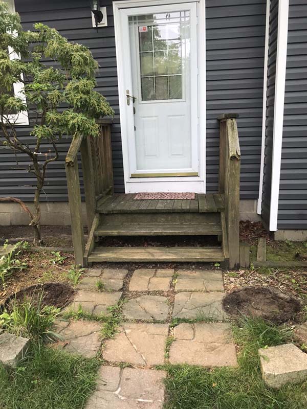 Suffolk County Long Island front porch deck and repairs