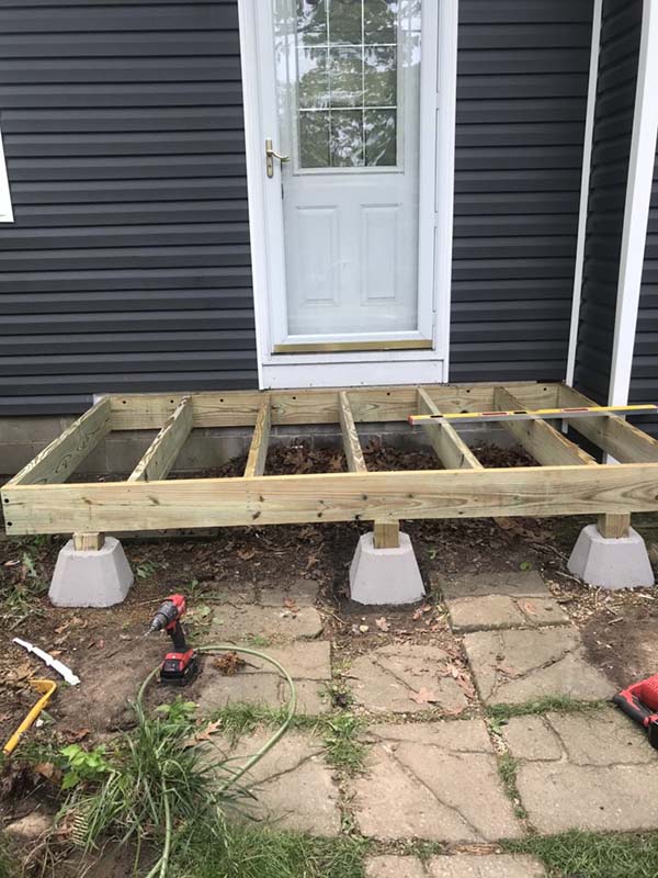 Suffolk County Long Island front porch deck and repairs