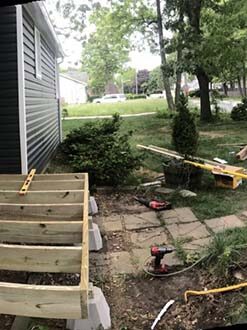 Suffolk County Long Island front porch deck and repairs