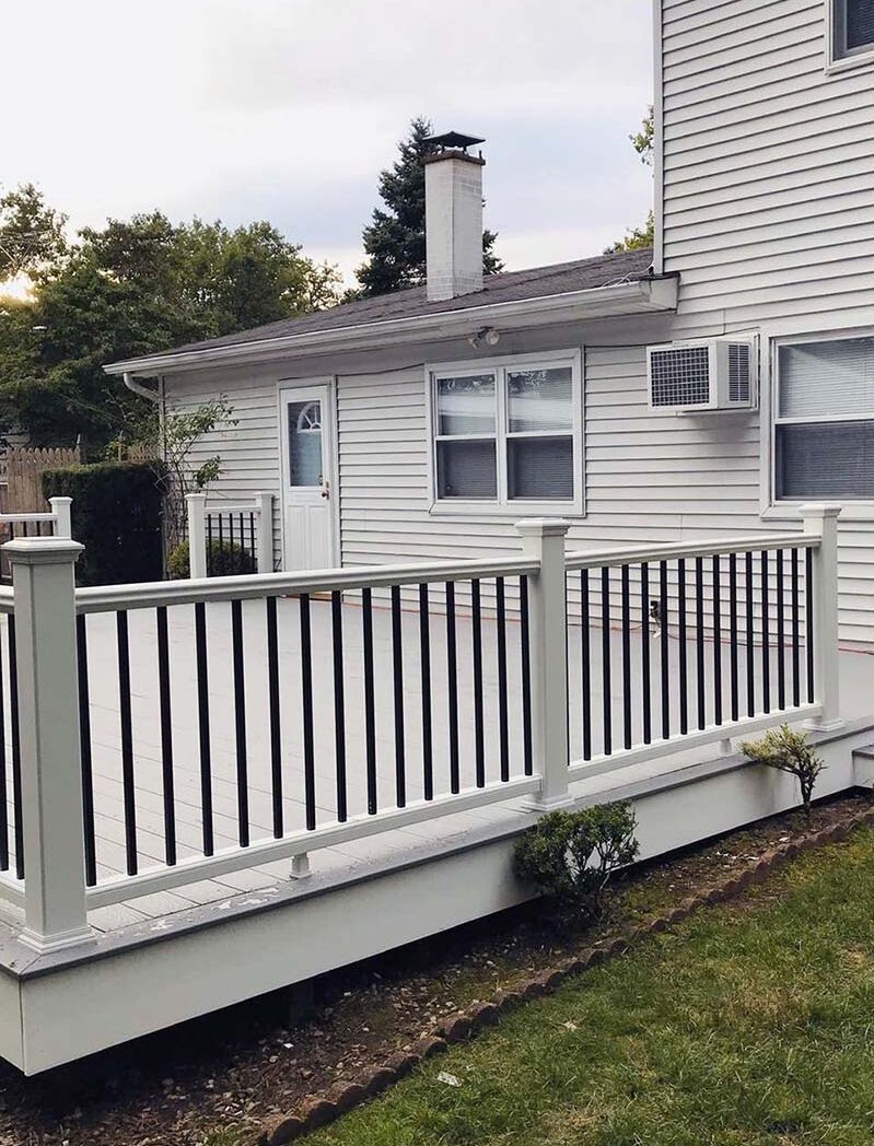 Suffolk County, Long Island, NY backyard composite deck and repairs