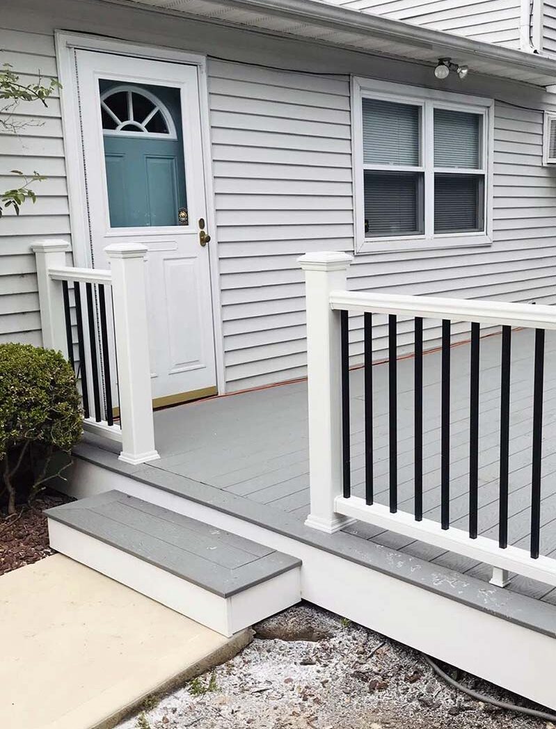 Suffolk County, Long Island, NY backyard composite deck and repairs