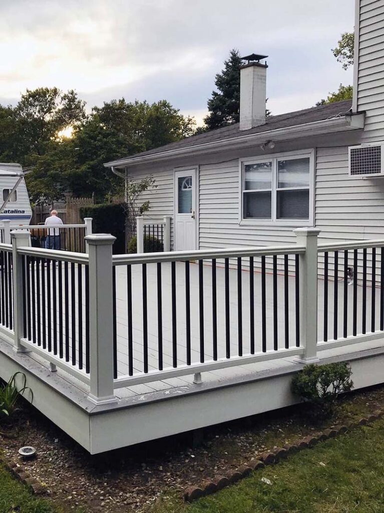 Suffolk County, Long Island, NY backyard composite deck and repairs