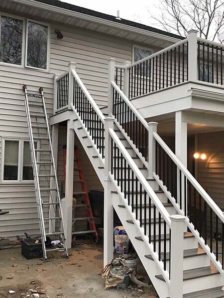 Suffolk County Long Island second story deck and repairs