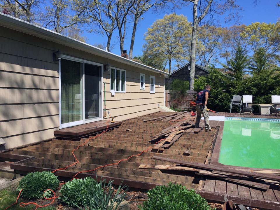 Suffolk, Long Island, NY pool deck and repairs