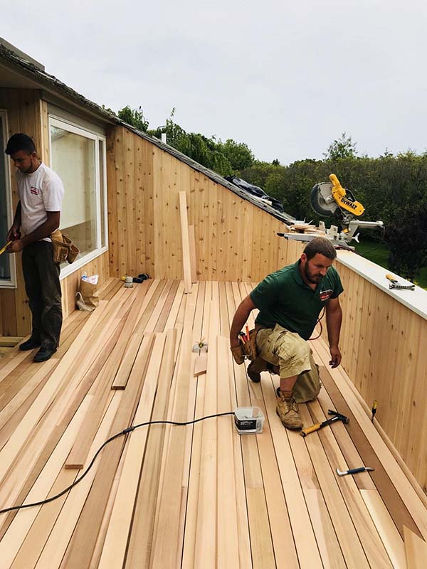 Suffolk County Long Island flat roof deck and repairs