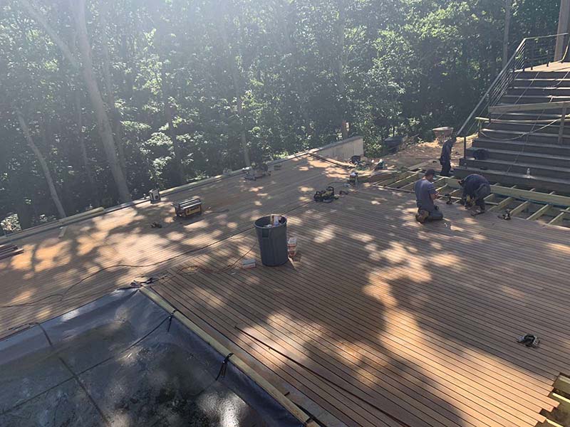 Suffolk County Long Island IPE wood deck and repairs