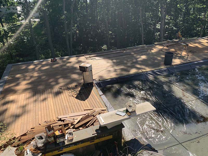 Suffolk County Long Island IPE wood deck and repairs