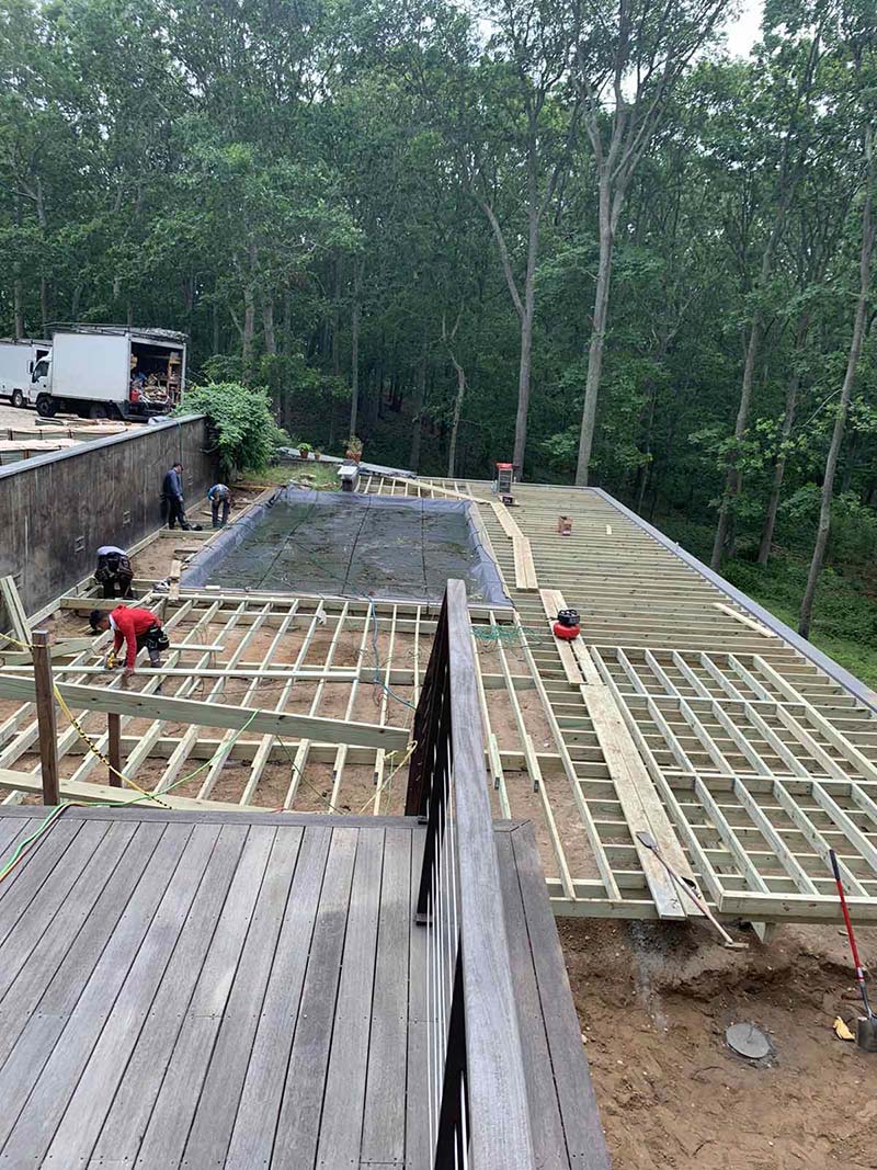 Suffolk County Long Island IPE wood deck and repairs