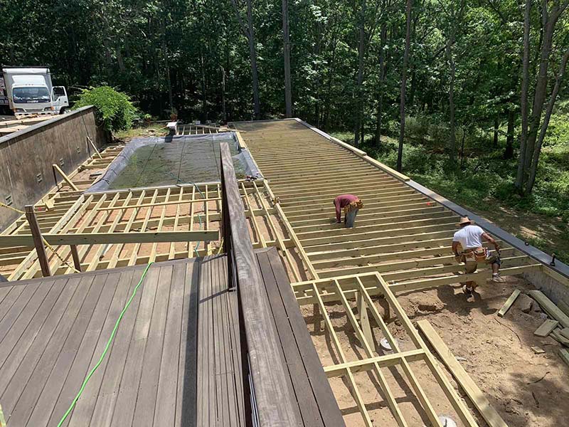 Suffolk County Long Island IPE wood deck and repairs