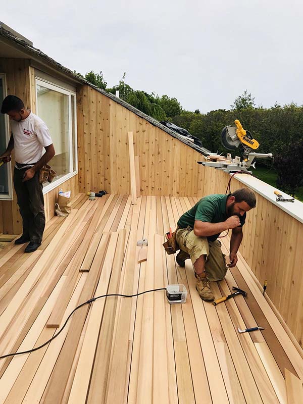 Suffolk County Long Island flat roof deck and repairs