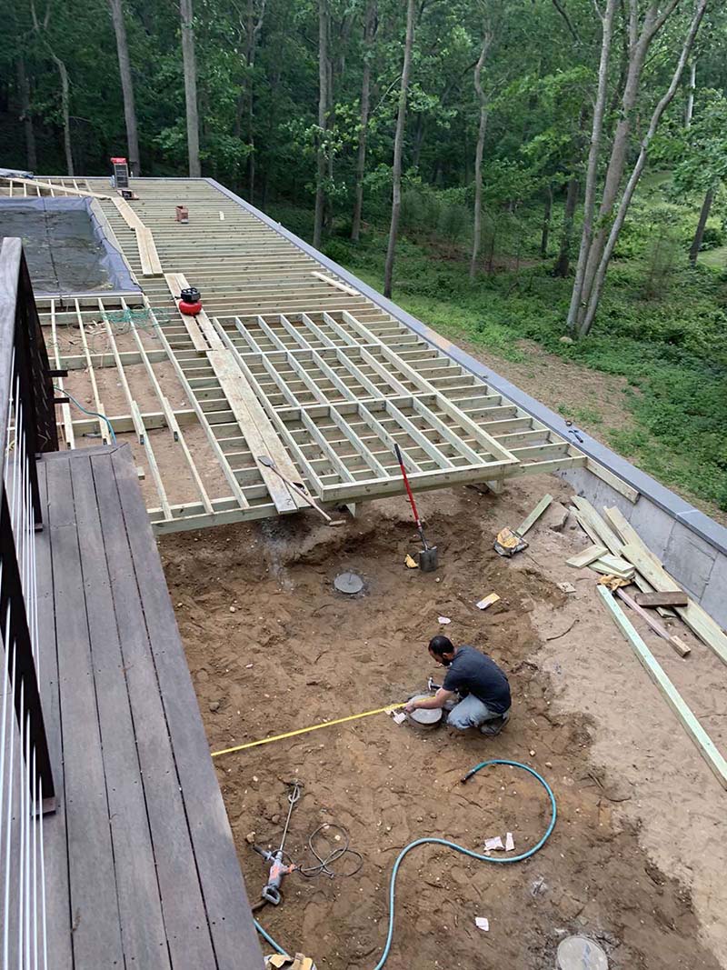 Suffolk County Long Island IPE wood deck and repairs