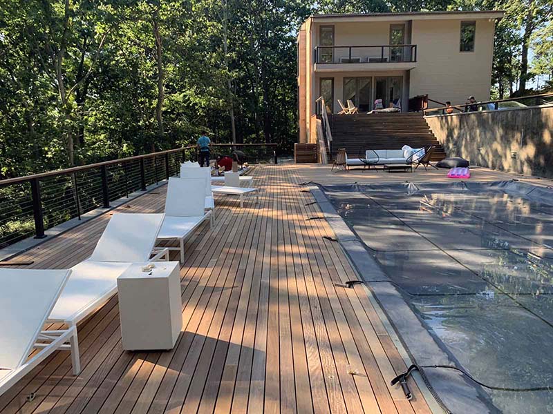 Suffolk County Long Island IPE wood deck and repairs