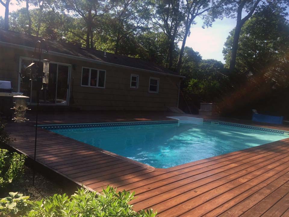 Suffolk, Long Island, NY pool deck and repairs