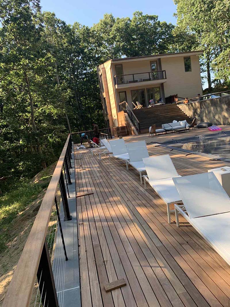 Suffolk County Long Island IPE wood deck and repairs