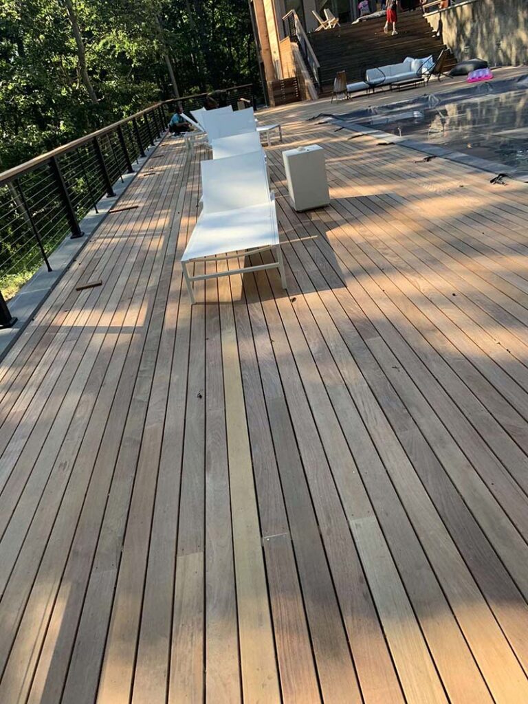 Suffolk County Long Island IPE wood deck and repairs