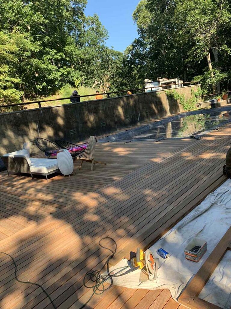 Suffolk County Long Island IPE wood deck and repairs