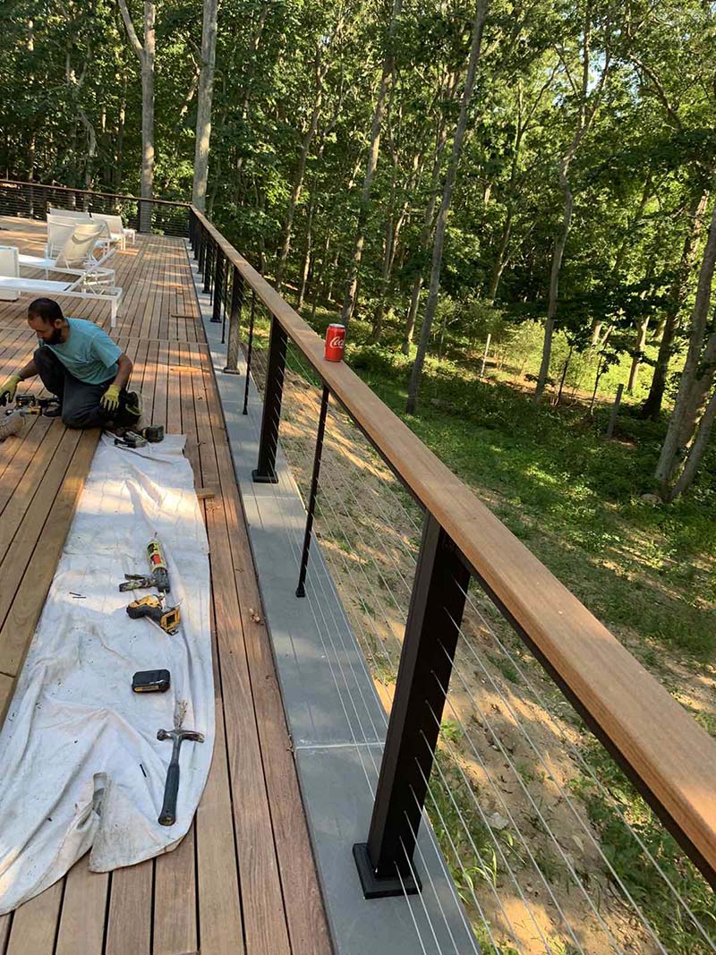 Suffolk County Long Island IPE wood deck and repairs