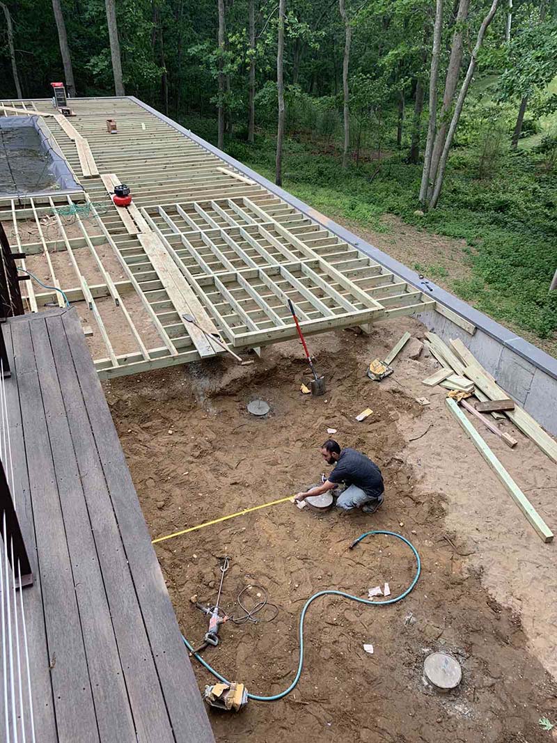 Suffolk County Long Island IPE wood deck and repairs