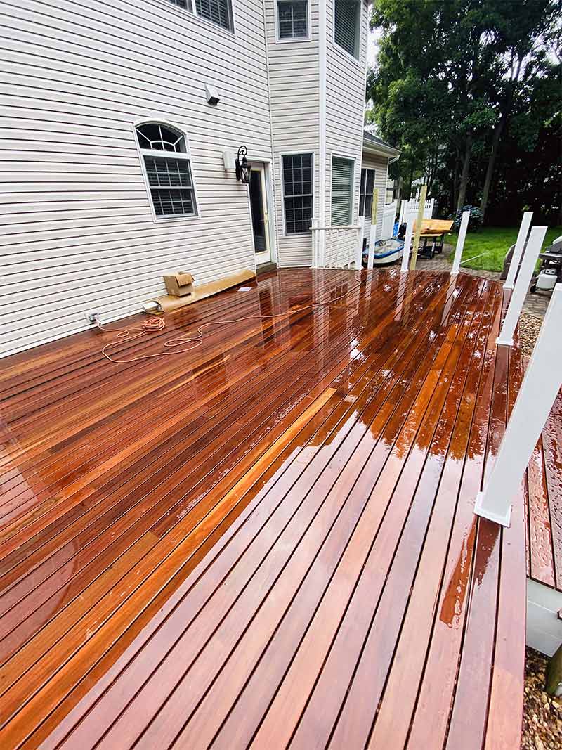 Shiny New Backyard Deck